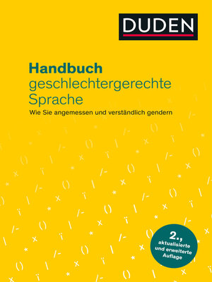 cover image of Handbuch geschlechtergerechte Sprache